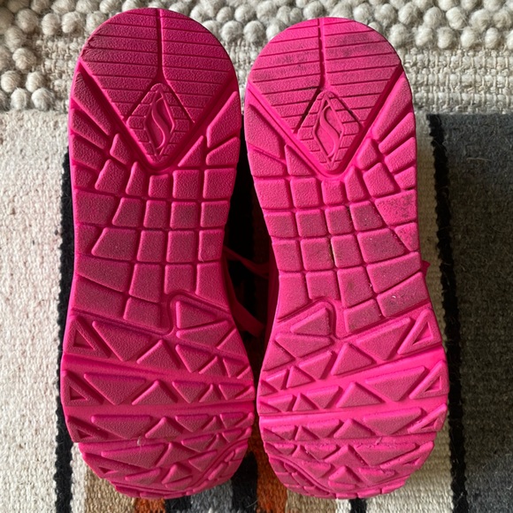 Skechers Hot Pink “Uno - Night Shades” Sneakers Women’s SIZE 7 - Picture 9 of 12